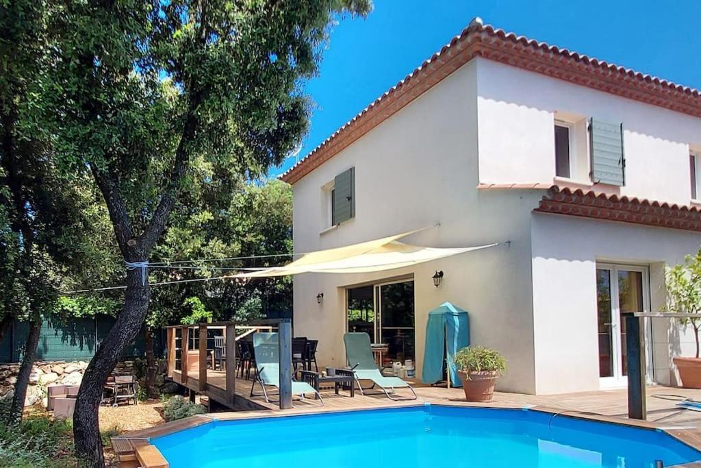 Villa Garrigue - Piscine, Parking, Maison Entiere Beaulieu  Luaran gambar