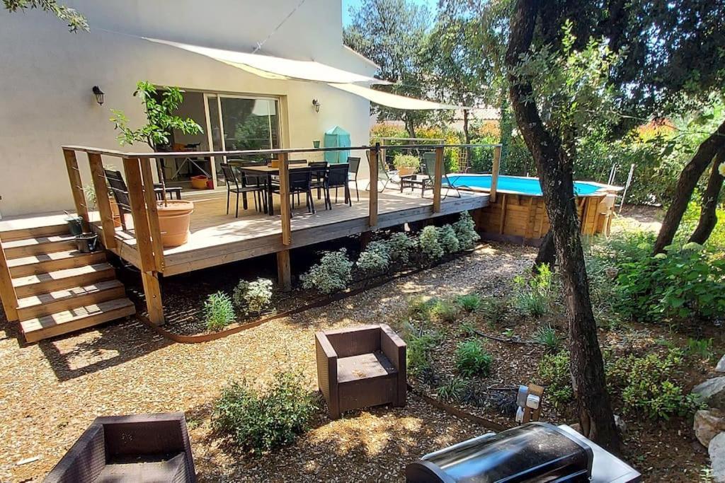 Villa Garrigue - Piscine, Parking, Maison Entiere Beaulieu  Luaran gambar