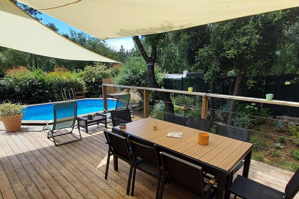 Villa Garrigue - Piscine, Parking, Maison Entiere Beaulieu  Luaran gambar